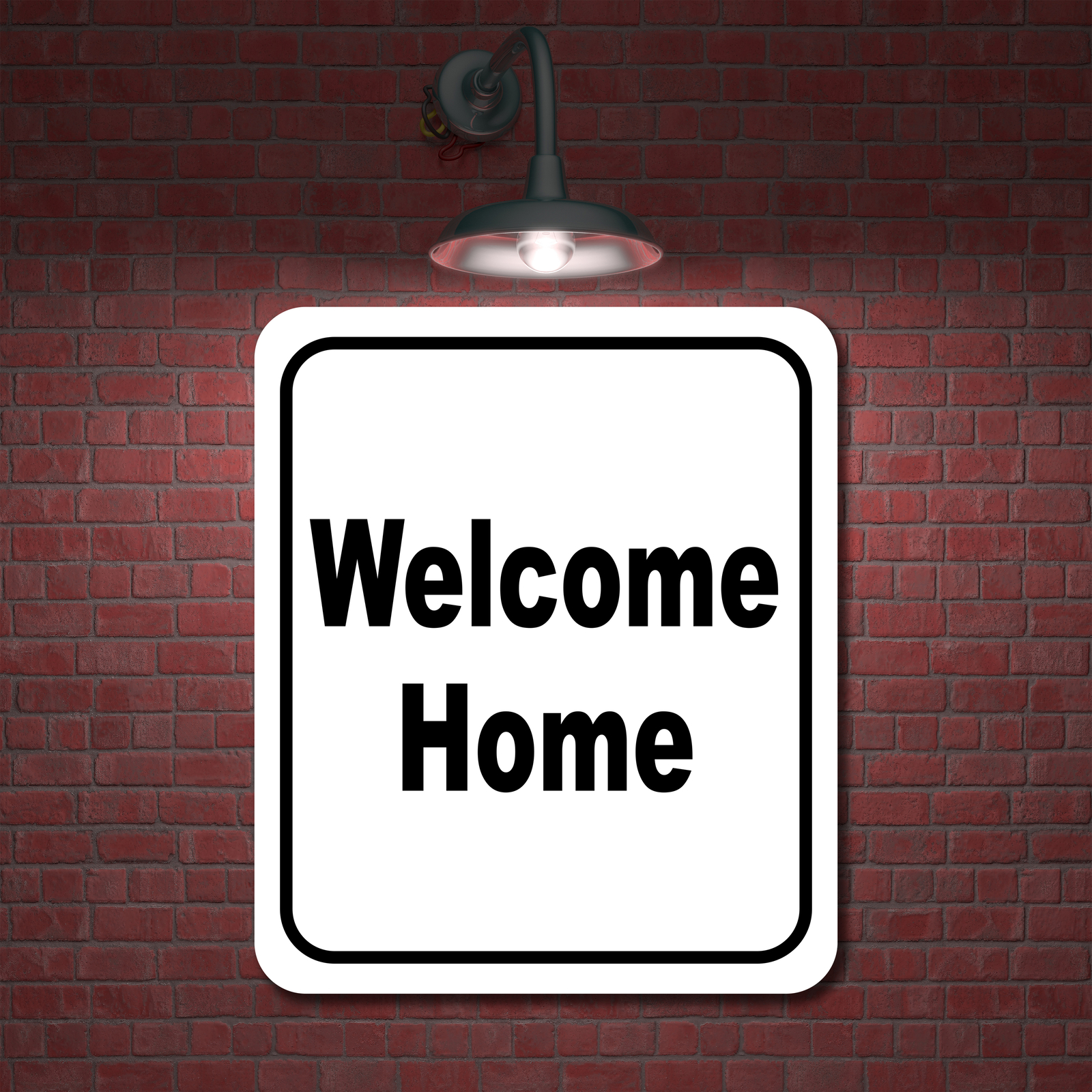 Welcome home classic Aluminum Composite Sign