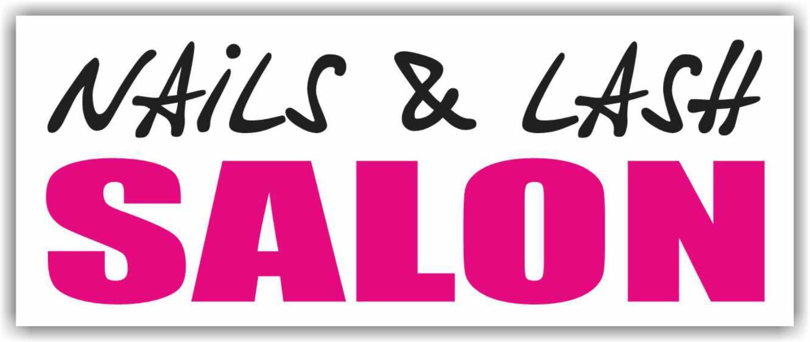 NAILS LASH SALON Advertising Banner Vinyl Mesh Sign Manicure Pedicure Beauty Spa