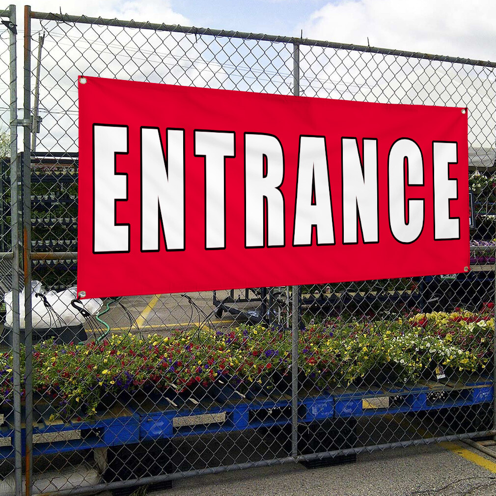 Vinyl Banner Multiple Sizes Entrance Promotion Business Business Outdoor