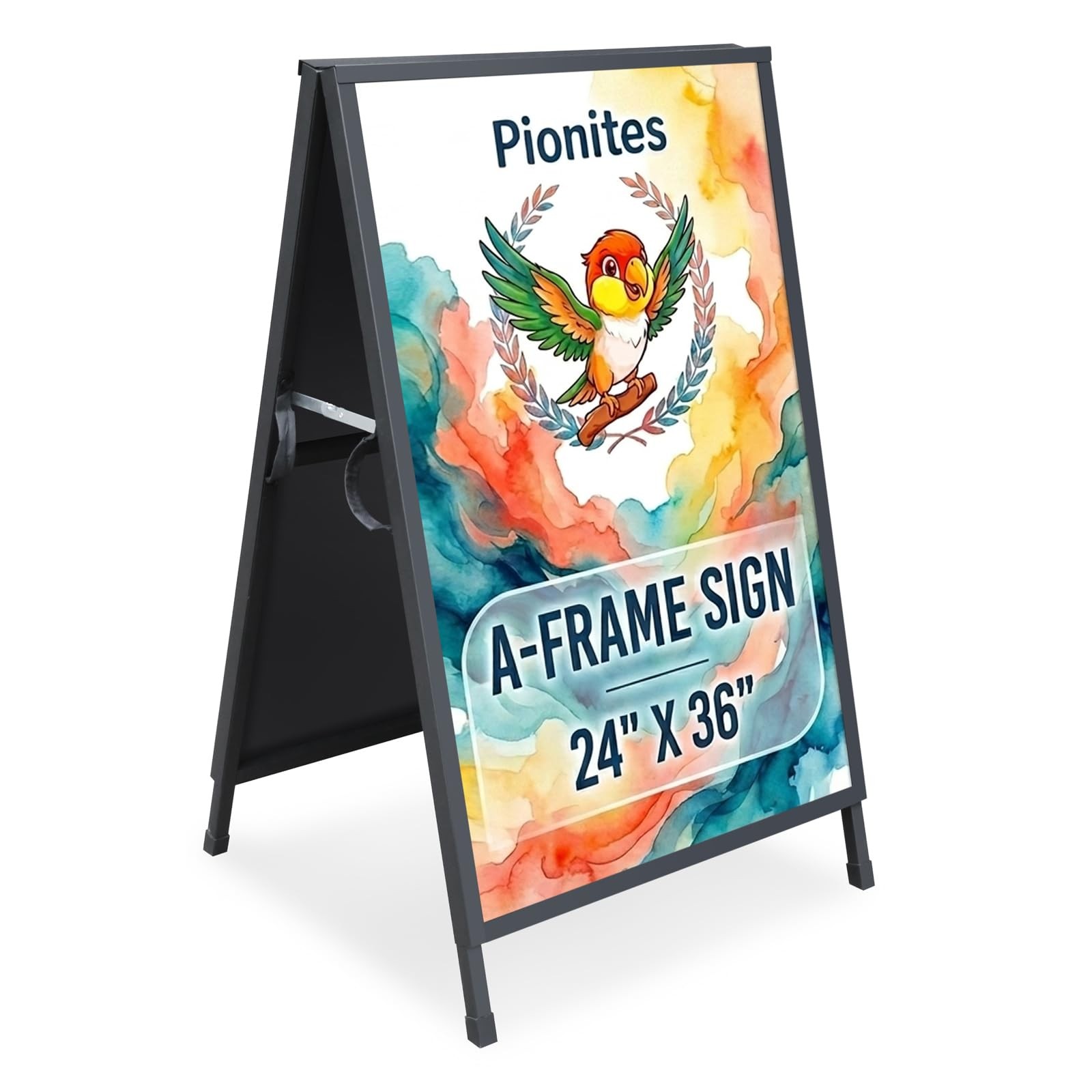 Pionites Heavy Duty Slide-in Folding A Frame Sign Sidewalk Sign 24x 36 Inch S…