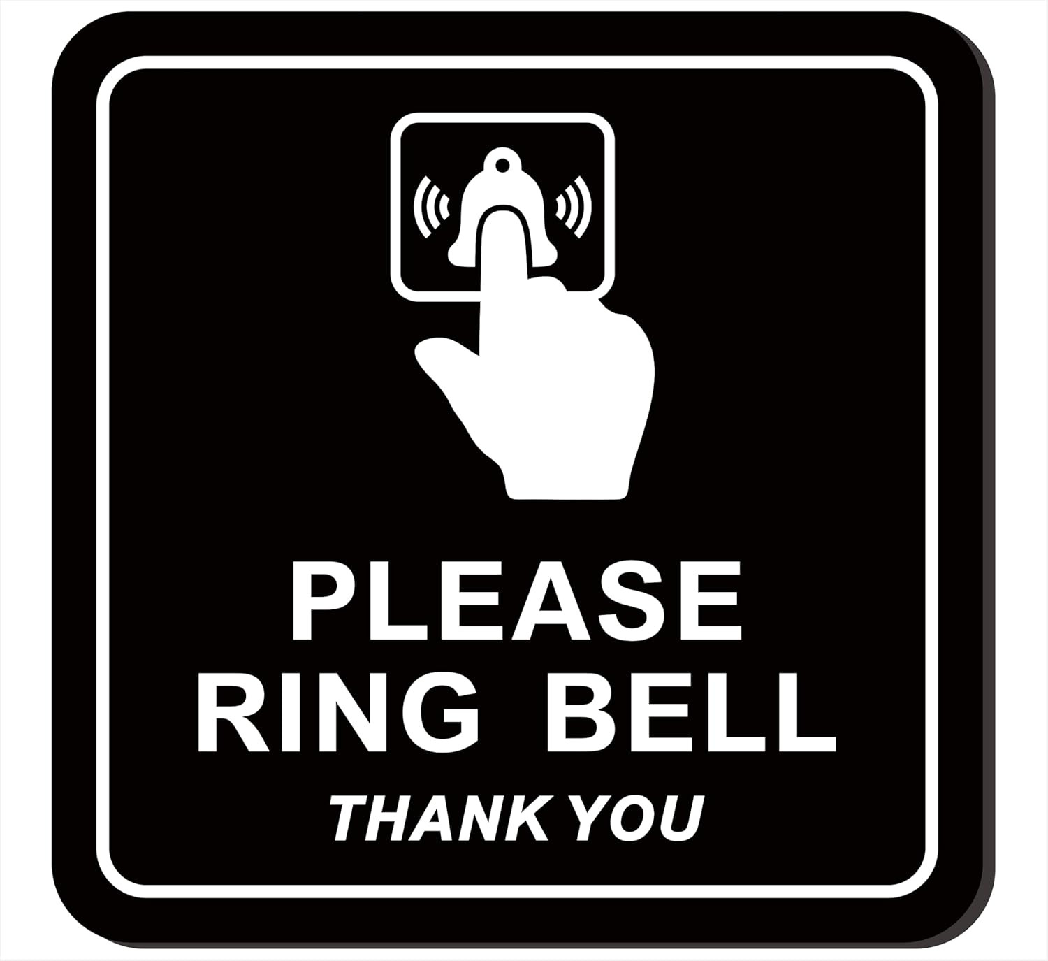 Please Ring Bell Sign – Premium Durable Frosted Acrylic Material, Super Strong S