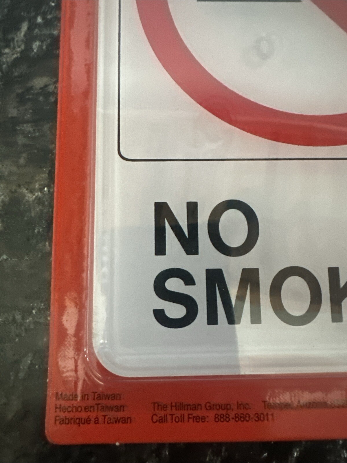 5” X 7” No Smoking Sign Visual Impact Self Stick