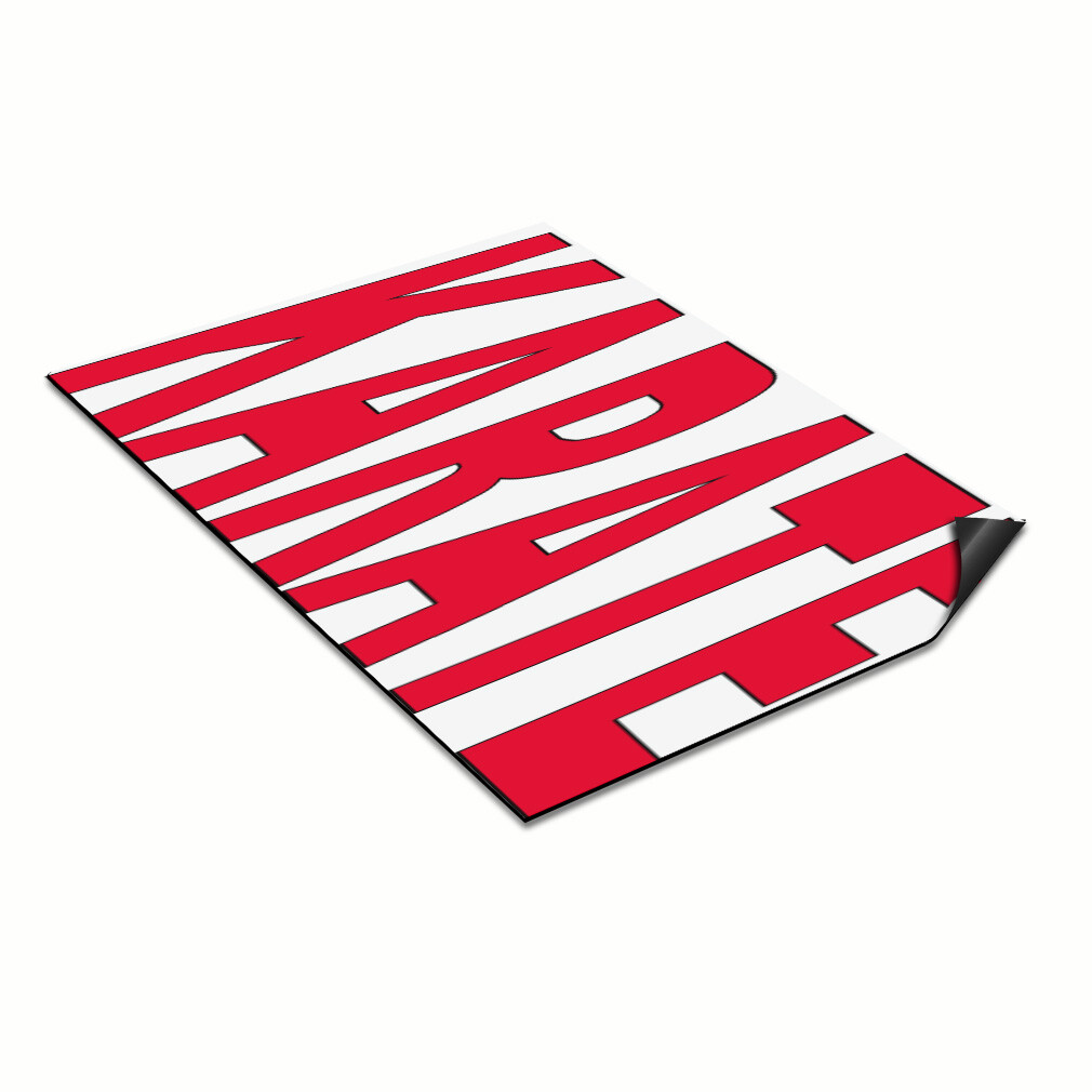 Car Magnet Set of 2 Karate Red Car Advertising Industrial Sign