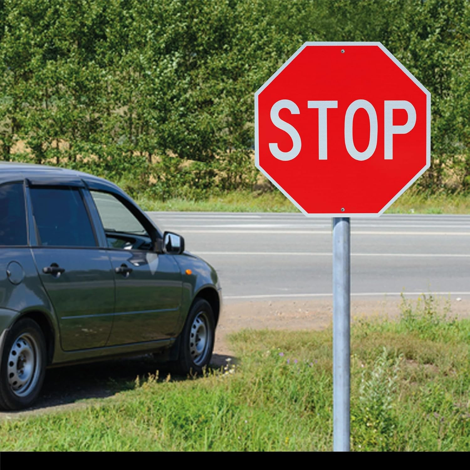 2 Pack 30&Prime;X30&Prime; Stop Sign by – High Intensity Prismatic Aluminum – UV Protected