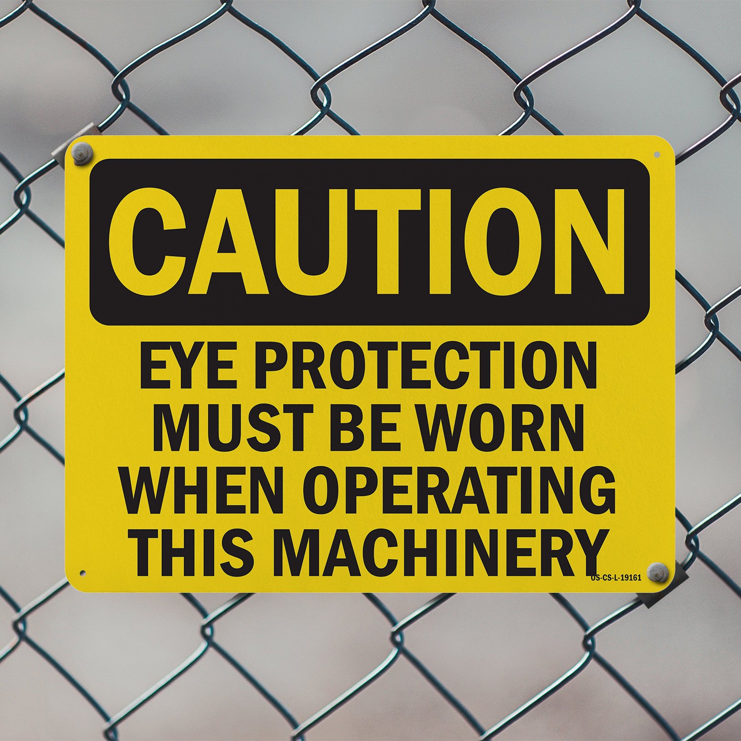 Eye Protection Must Be Worn When Operating This Machinery OSHA – 5 or 10 Pack