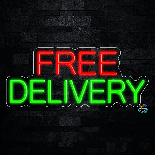 Free Delivery LED Neon Sign 24&Prime;L x 10&Prime;H #32293