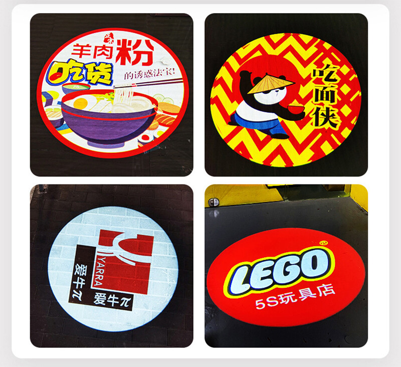 25W IP65 LED Gobo Projector LED Customize Image Logo Light In/Outdoor AD Signs