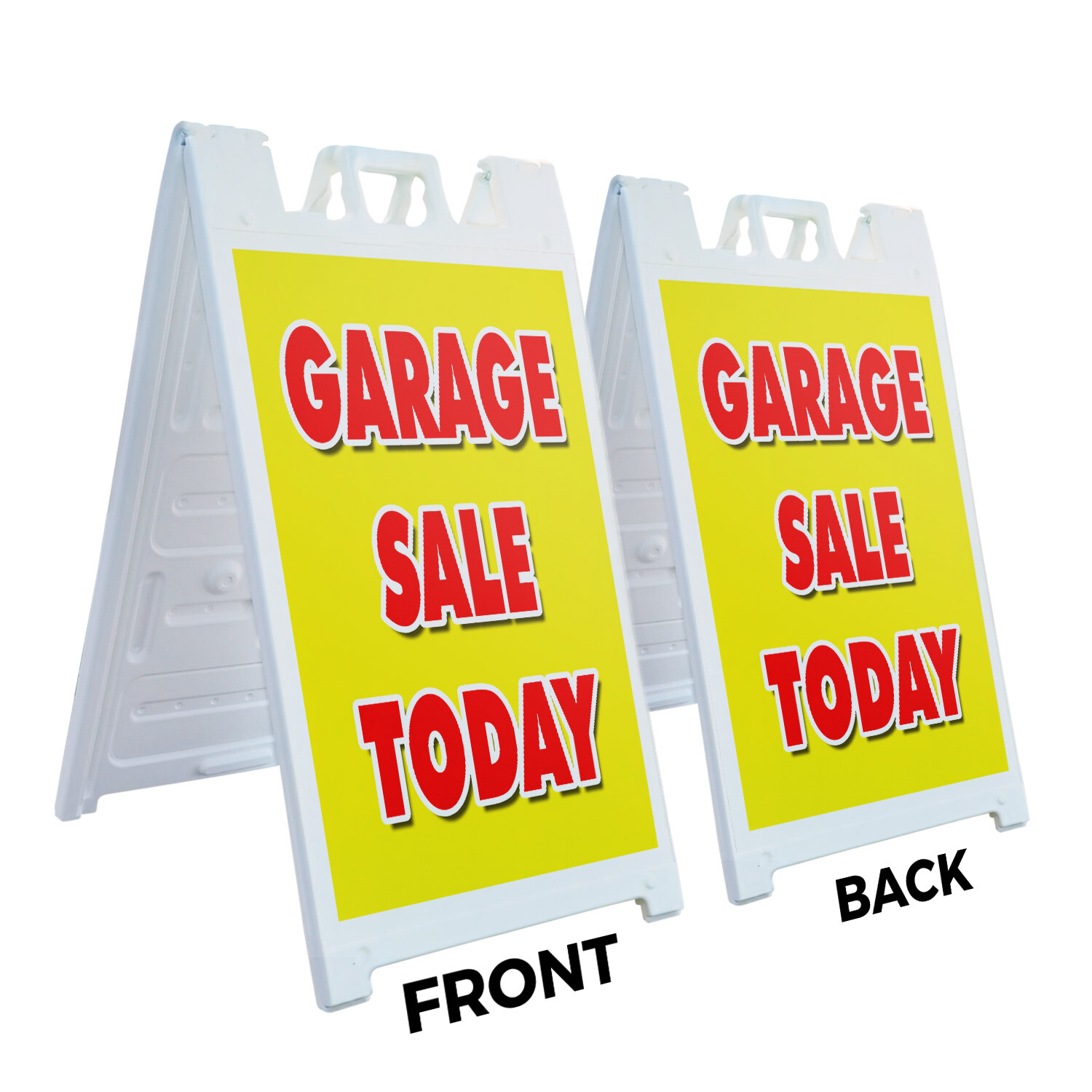 A-frame Sidewalk Garage Sale Today 24&Prime; x 36&Prime; Double Sided A-Frame Sidewalk Sign