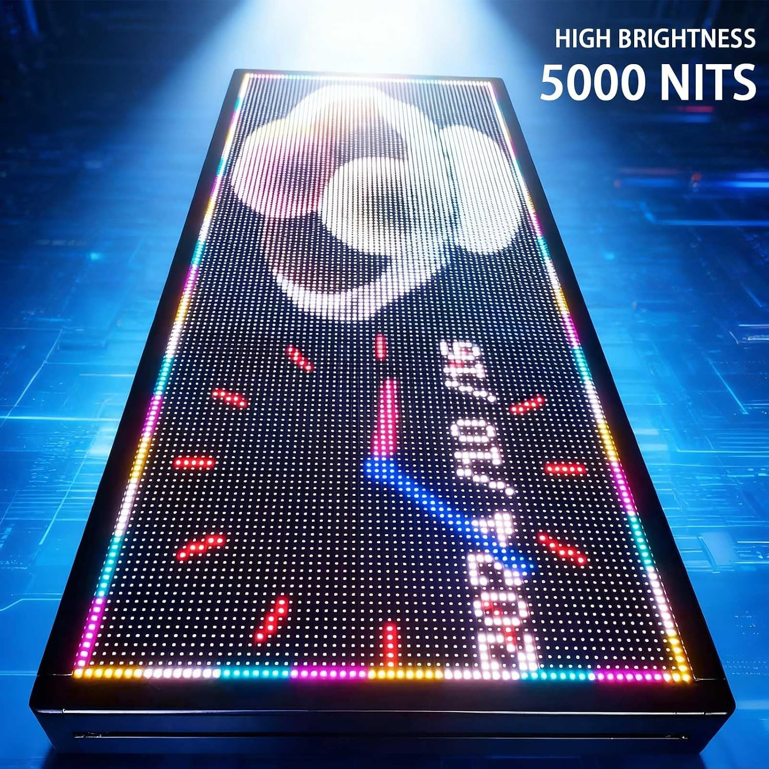 HS Led Sign Scrolling Programmable, Outdoor Digital Open Neon Signs Display Scre