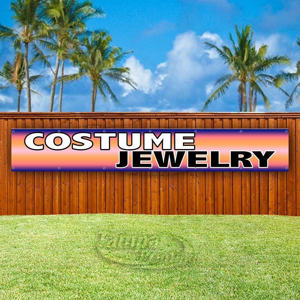 COSTUME JEWELRY Advertising Fashion Cosplay Vinyl Banner Flag Sign USA XL02154