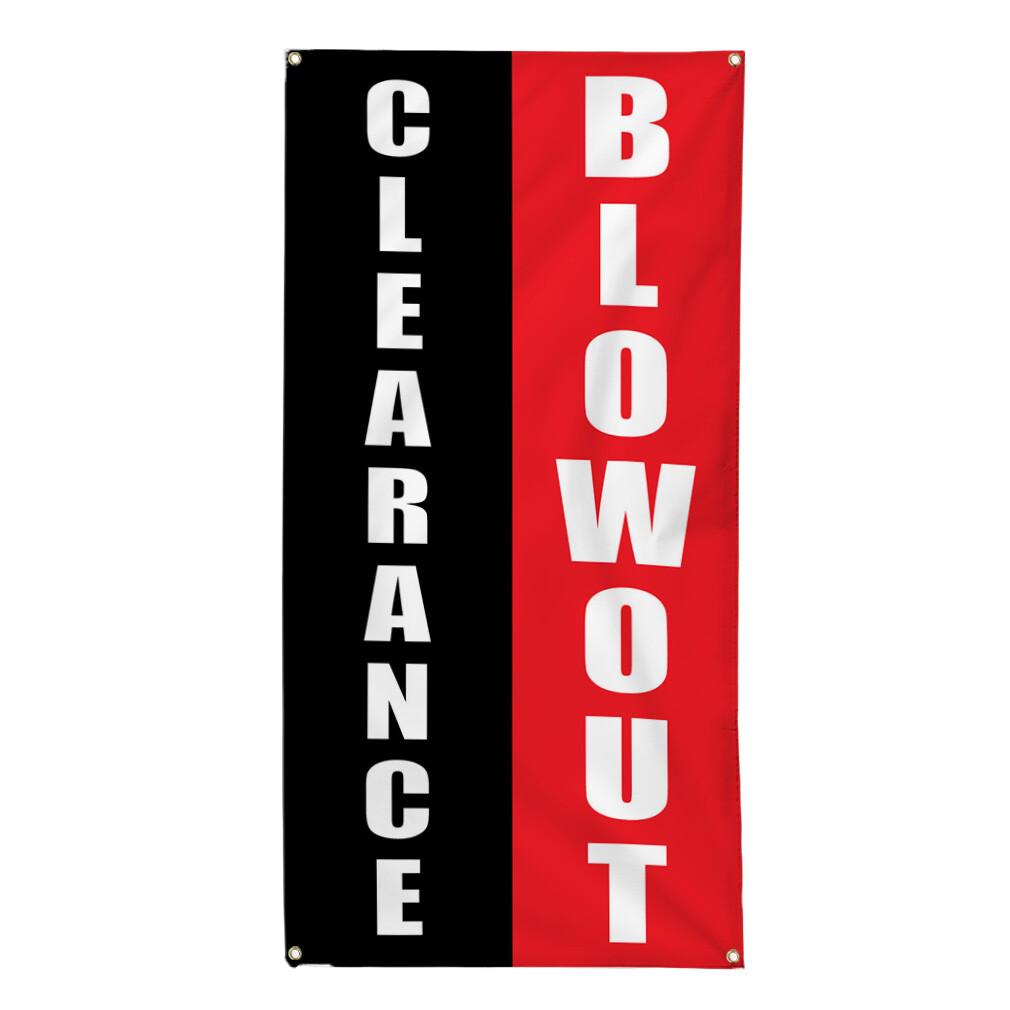 Vertical Vinyl Banner Multiple Sizes Closing out Blowout Promotion Business