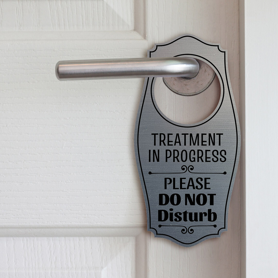 Treatment In Progress Please Do Not Disturb Door Hanger