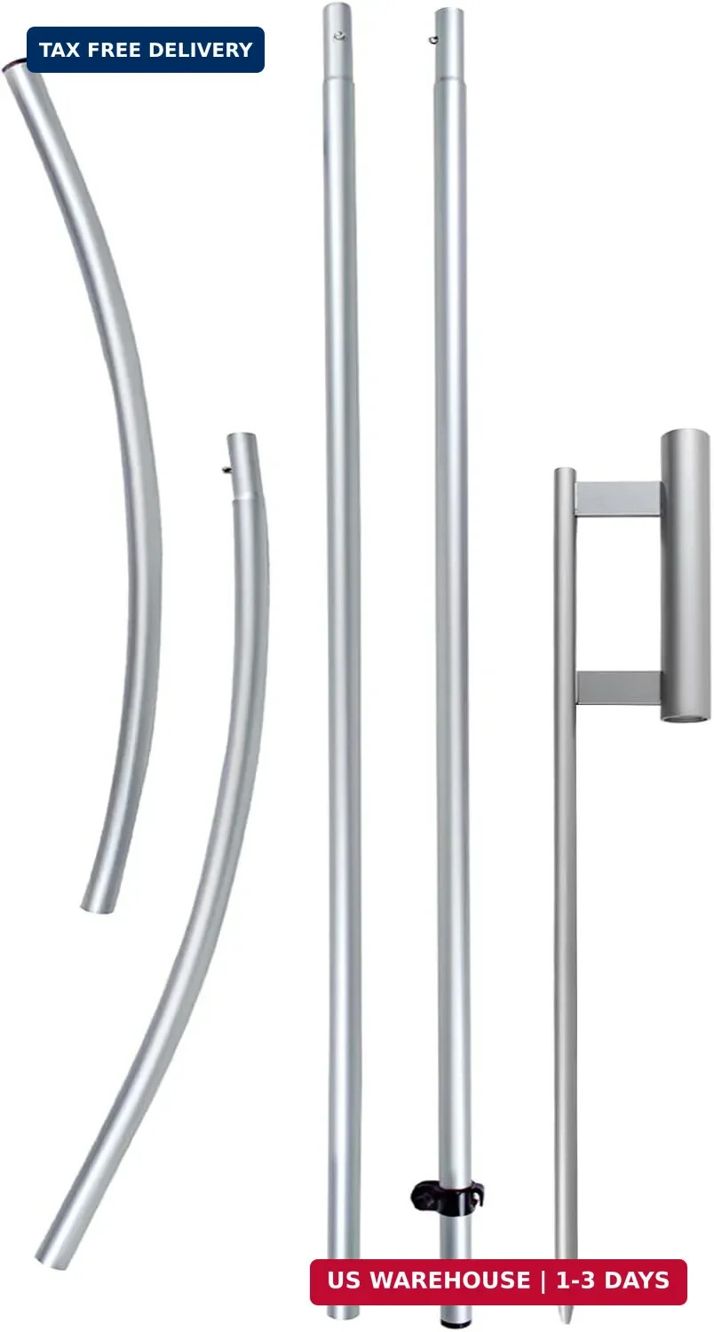 11FT Swooper Flag Pole Kit with Ground Spike, Replacement Feather Flag Pole Hard