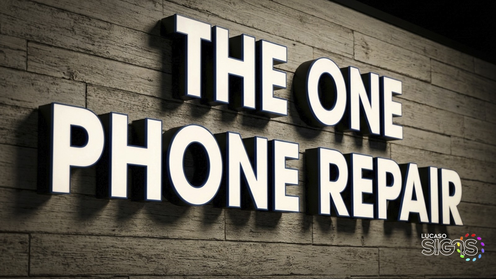PHONE REPAIR STOREFRONT SIGN LED ILLUMINATED SET 12 INCHES H.