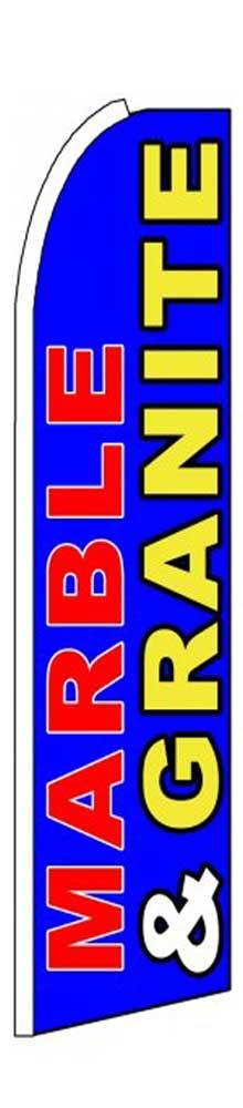 Marble & Granite Flag Flutter Feather Banner Swooper Extra Wide