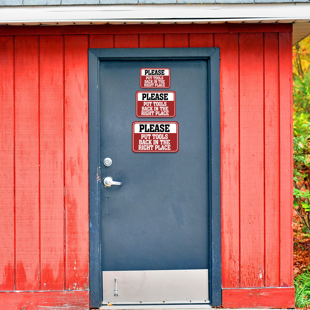 Classic Framed Plus Please Put Tools Back In The Right Place Wall or Door Sign