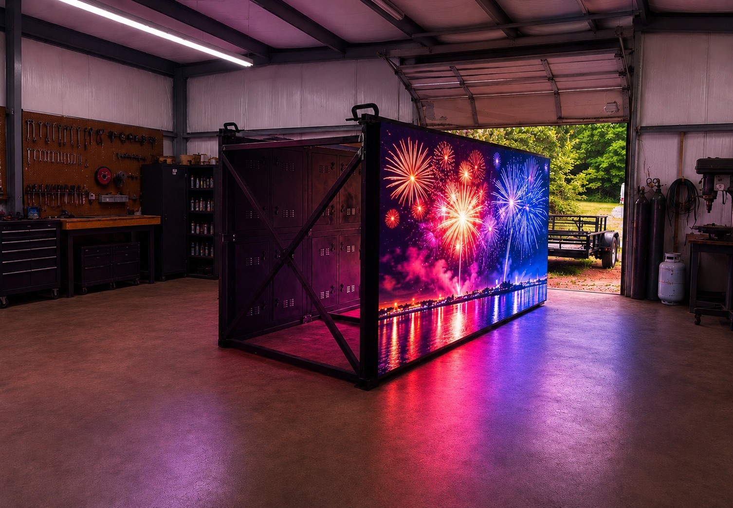 Custom Portable Double-Sided LED Video Trailer – 12&rsquo;6&Prime; x 6&rsquo;3&Prime;