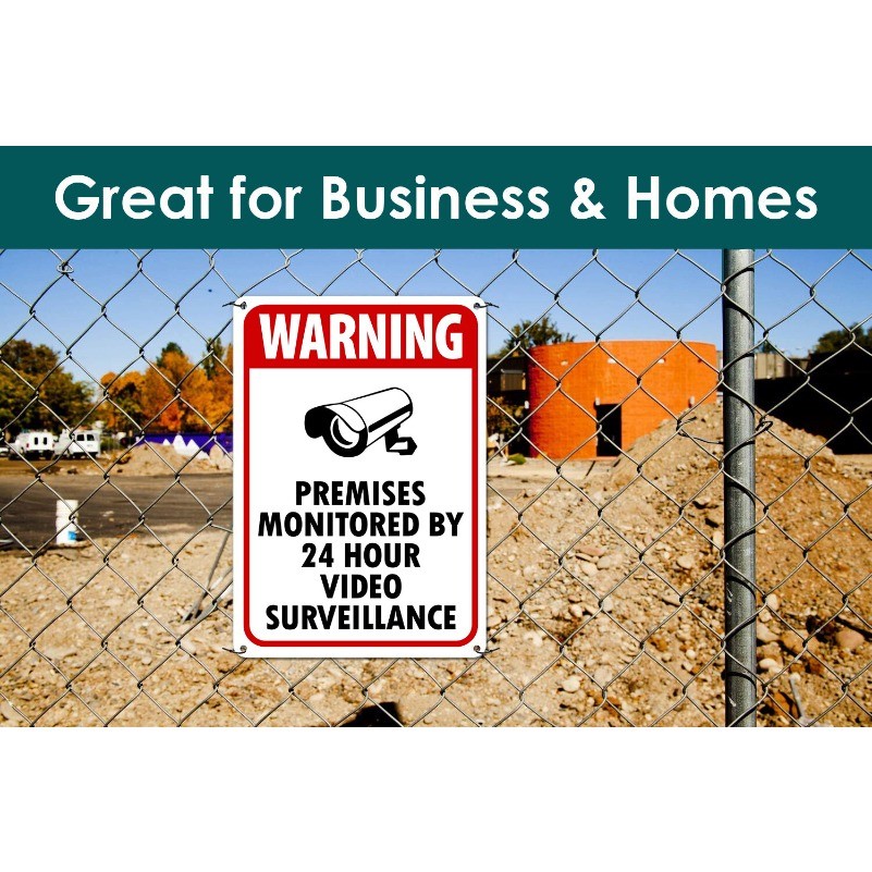 Surveillance Signs cctv Warning Signs 24 Hour Video Surveillance Sign 12 x 8