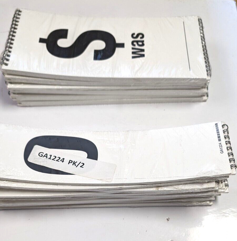 52 Retail Pricing Flip Board Numbers 11.5&Prime; x 5.5&Prime; & 11.5 x 3