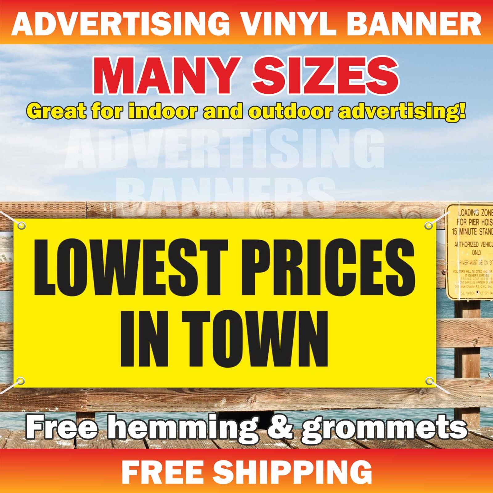 LOWEST PRICES IN TOWN Advertising Banner Vinyl Mesh Sign best good fix sale
