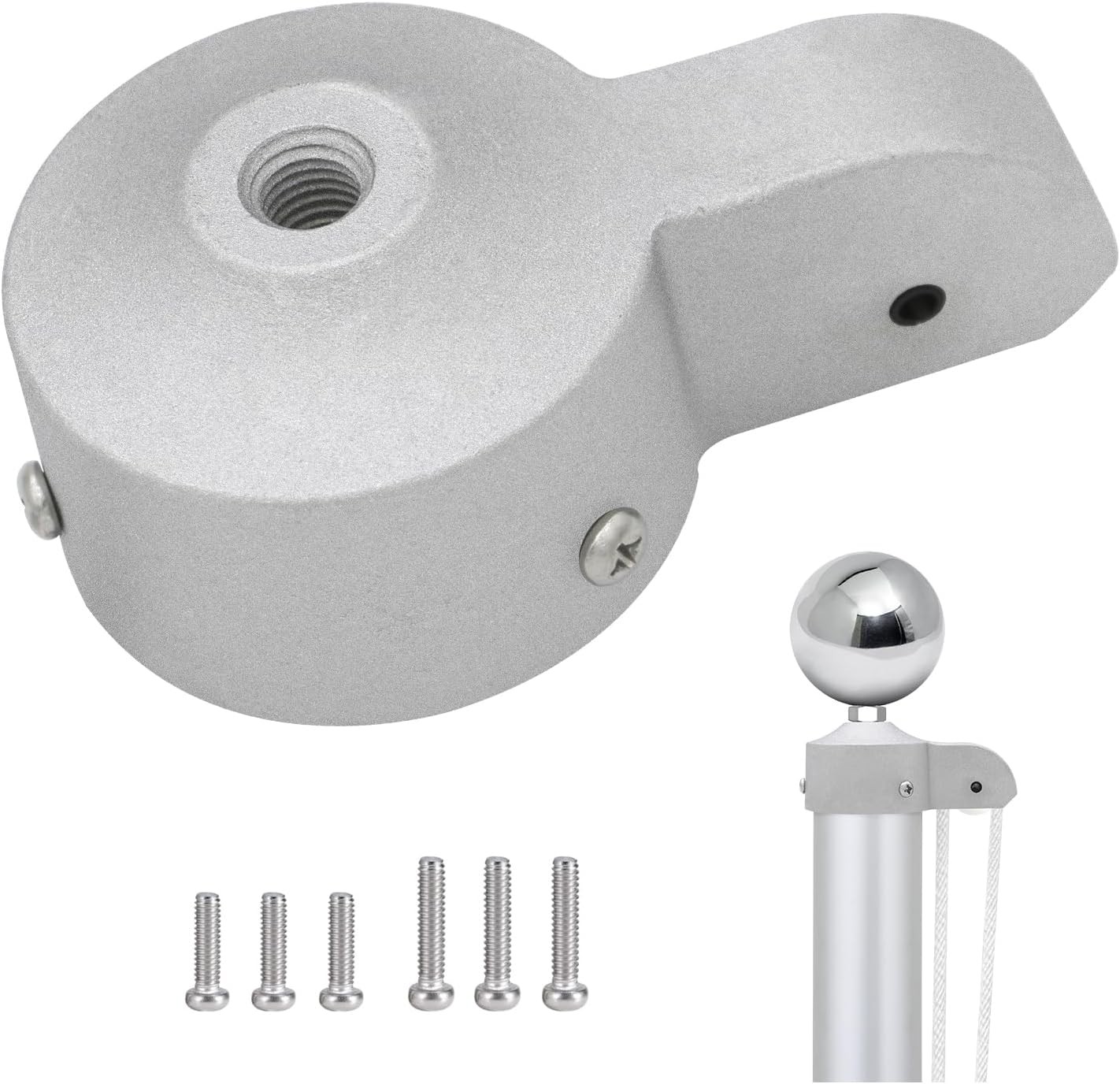 2 1/2&Prime; Flag Pole Truck with Nylon Pulley, for 2&Prime; to 2.6&Prime; Diameter Flag Poles …