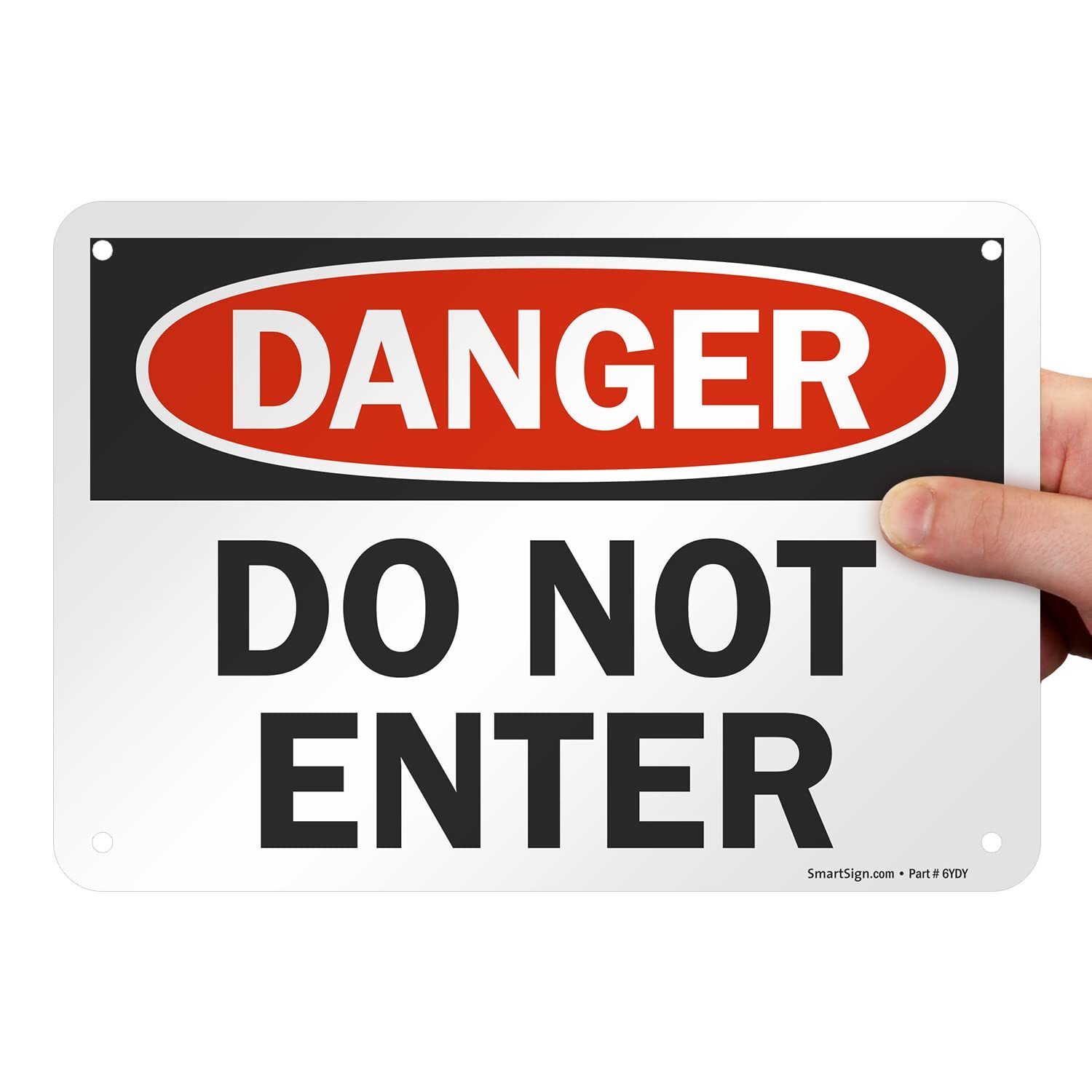 7&Prime;x10&Prime; Danger – Do Not Enter Sign Durable Aluminum for Safety Business Home