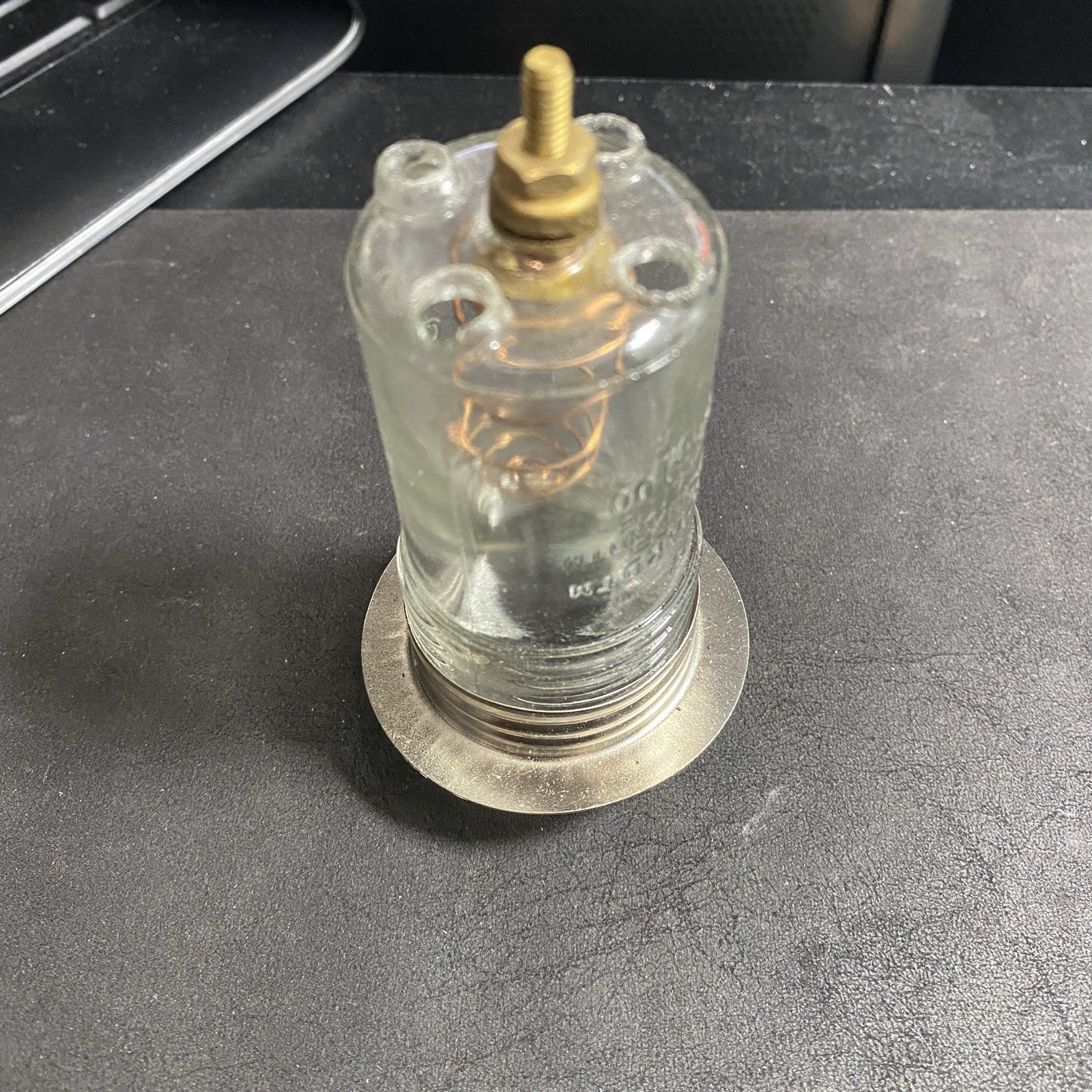 NEW Neon Sign Glass Housing #100 Insulator with Mounting Ring