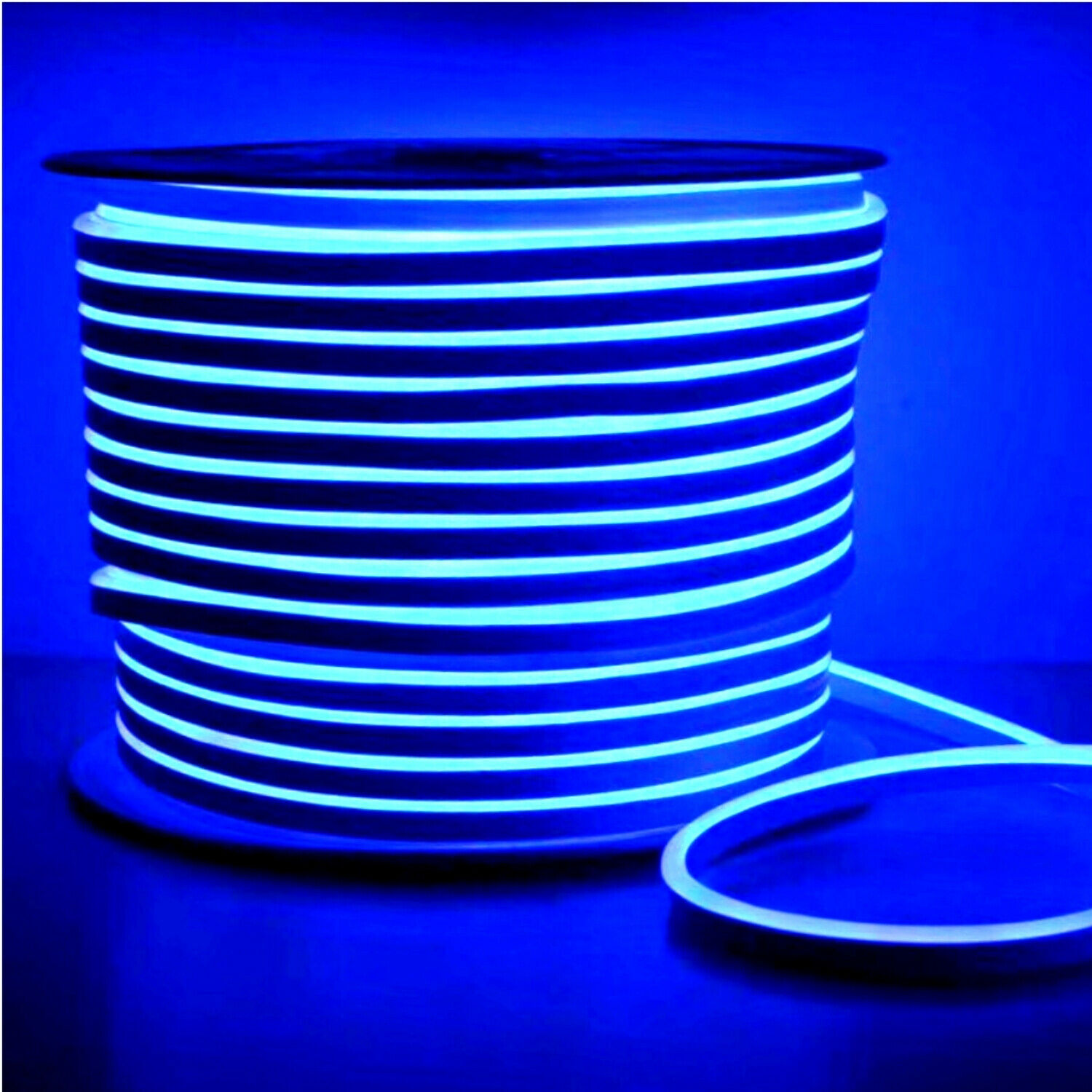 Blue 330ft 110V Waterproof LED Neon Rope Light Strip Outdoor DIYSign Lighting US