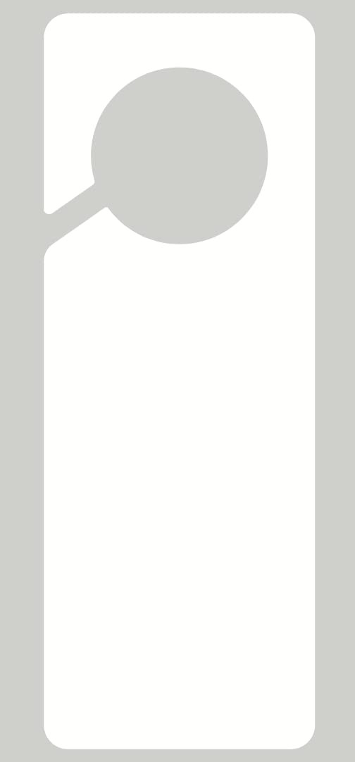 10 Pcs 9.5×3.5 inch 15 Mil Plastic Blank Door Hanger Tags for Property Rental