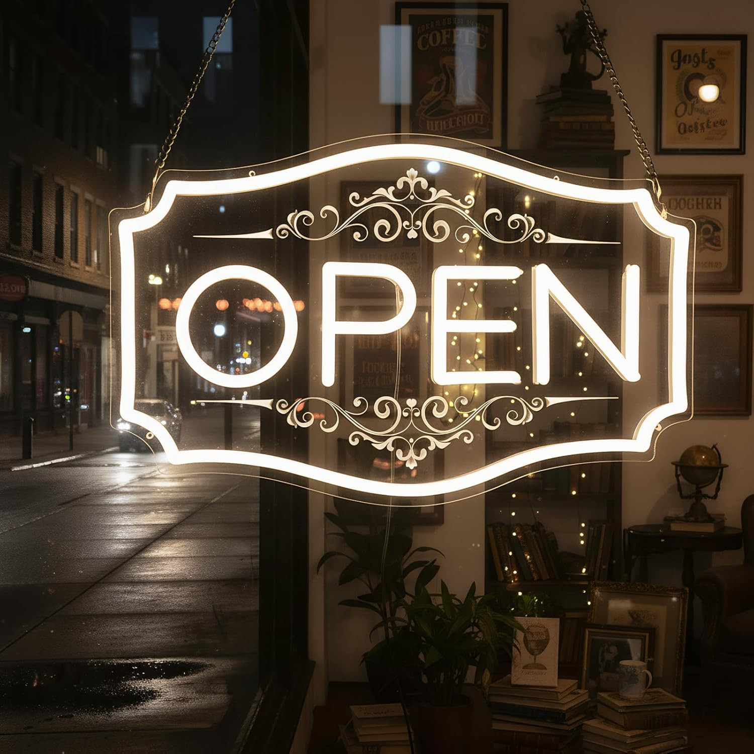 Open Sign for Business, LED Dimmable Neon Open Sign with 12V/2A Adapter, 16.5&Prime; X