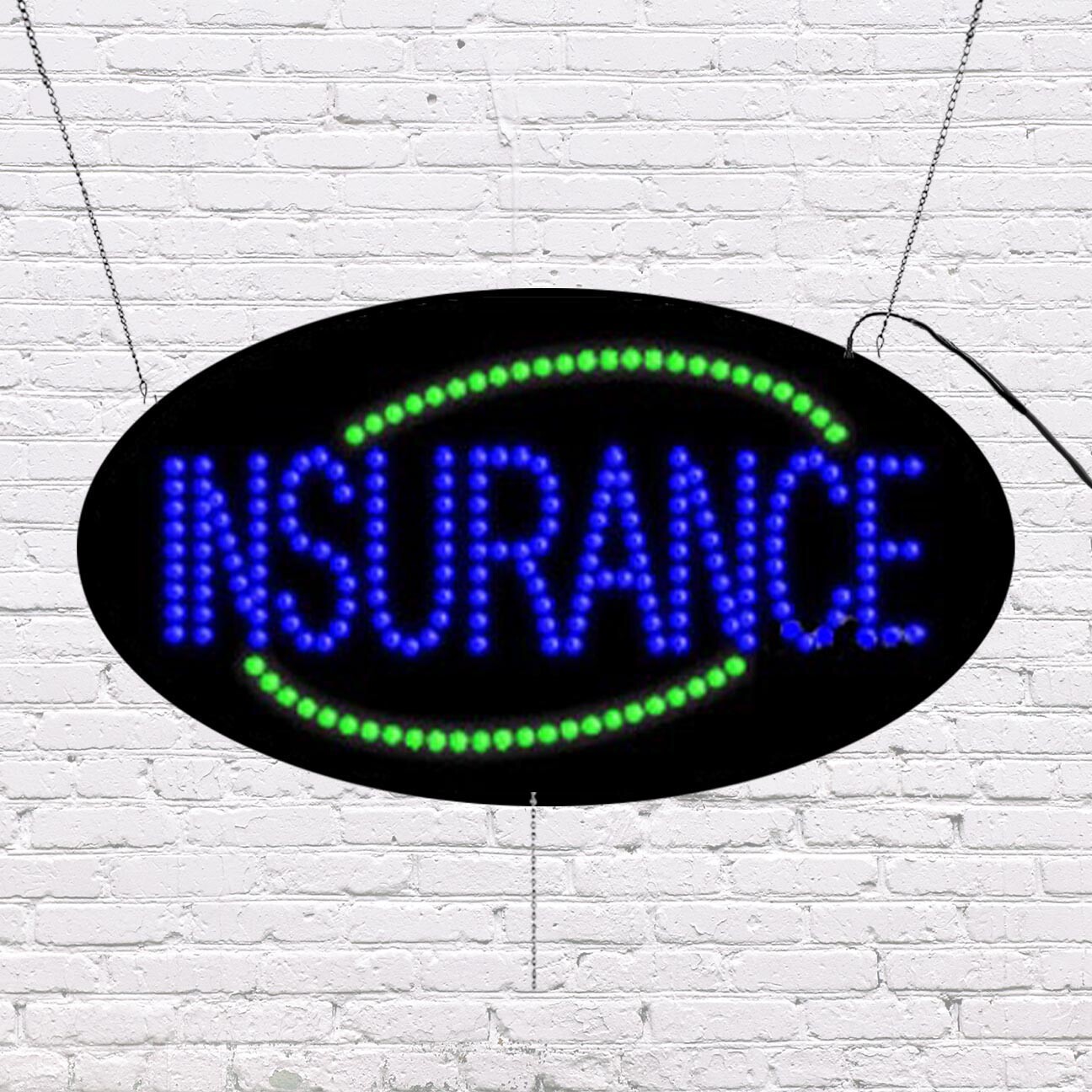 LED Insurance Sign | Light Up Sign | 15&Prime;H x 27&Prime;W x 2&Prime;D
