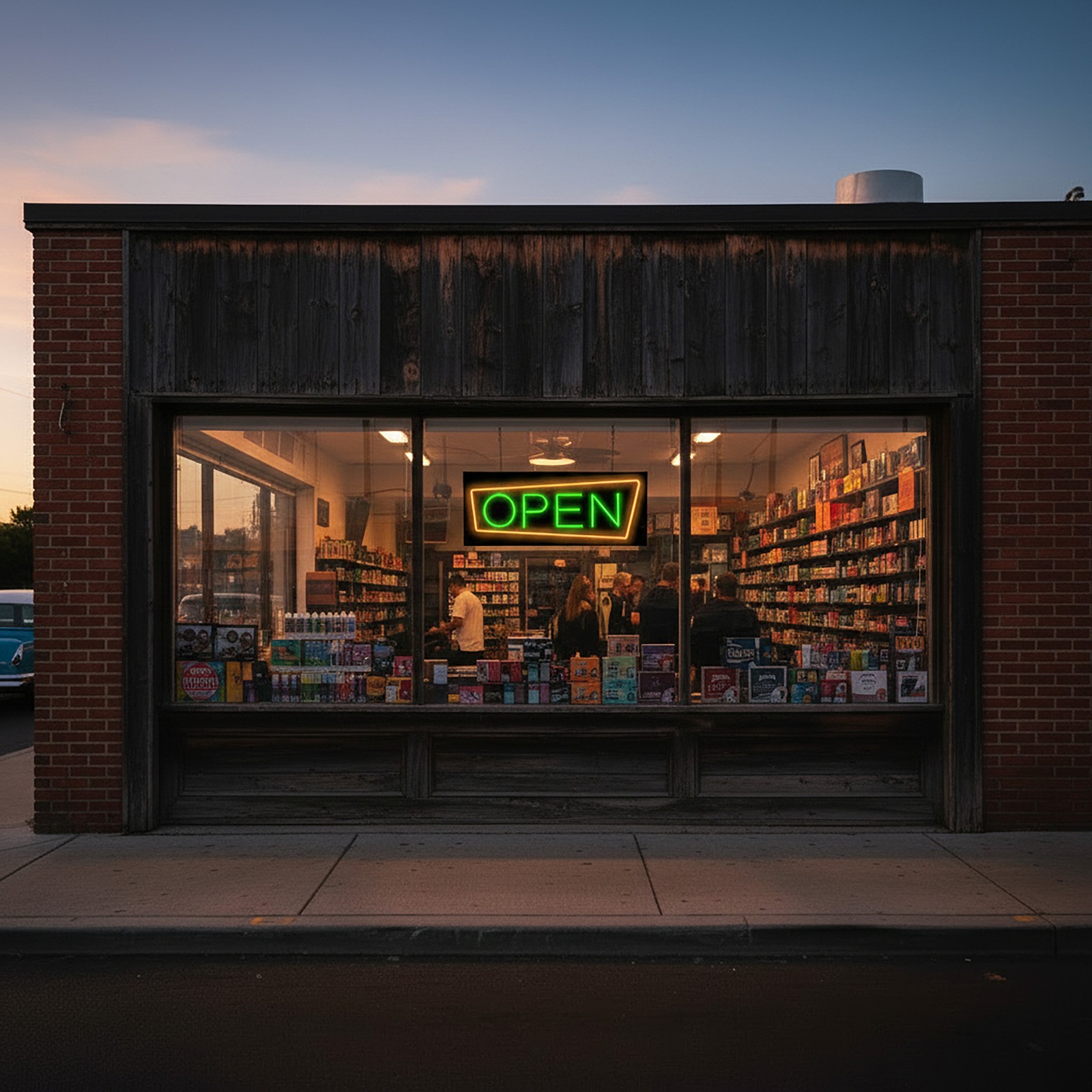 Retro Open Neon Sign – Large 32&Prime; x 13&Prime; – Real Neon Sign Attracts More Customers