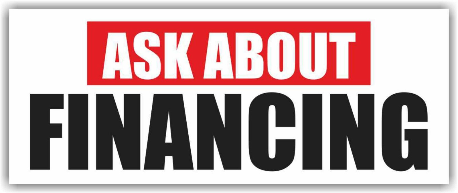 ASK ABOUT FINANCING Advertising Banner Vinyl Mesh Sign used cars auto sale pawn