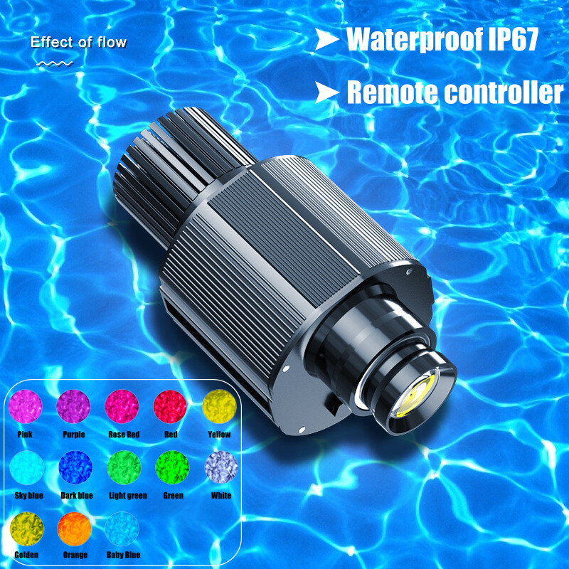 40W-600W Waterproof Outdoor Water Wave Ripple Ocean Effect GOBO Light Projector