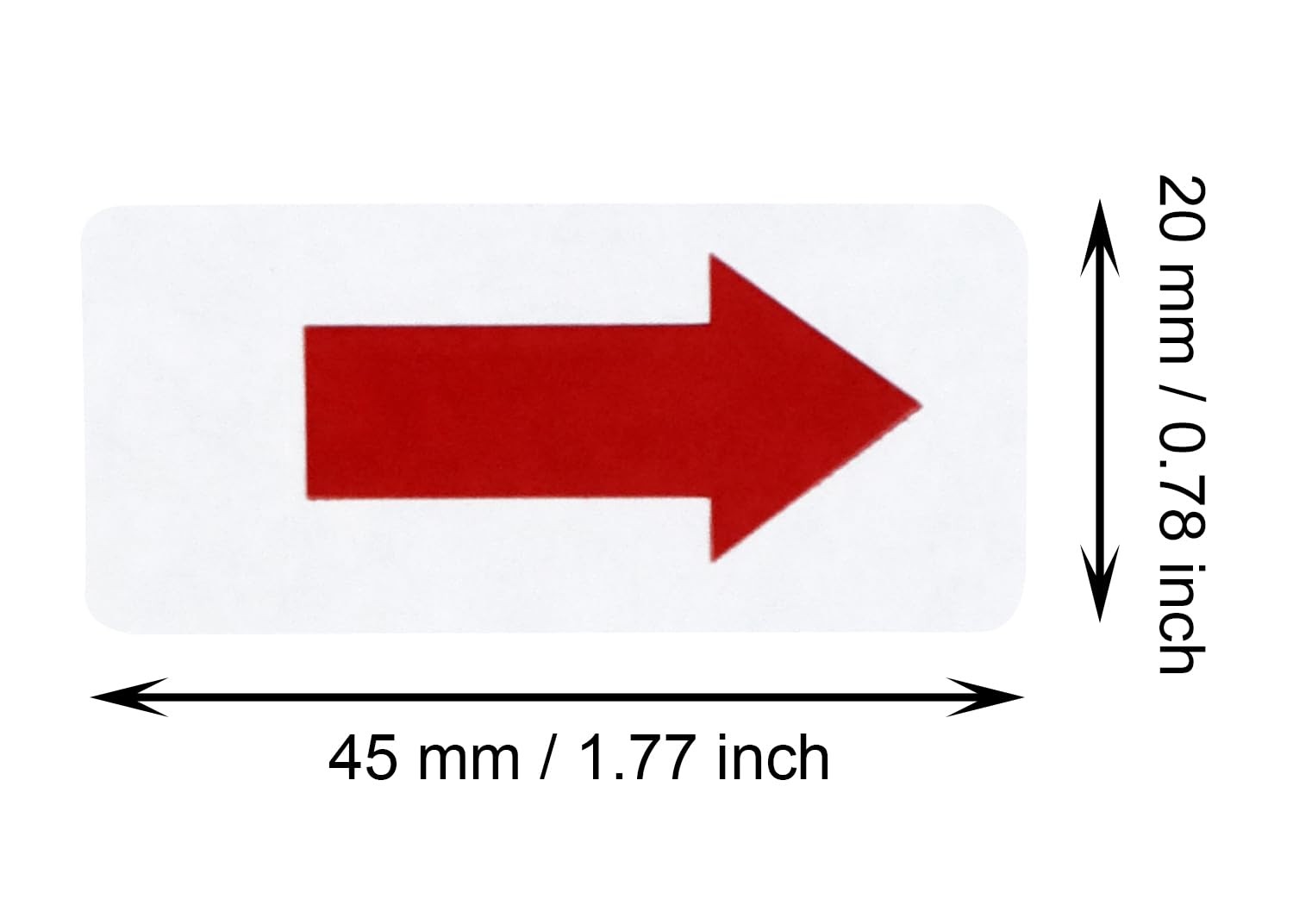 200pcs Directional Arrow Stickers PVC Marking Sign Tape Label for Seal Fixing…