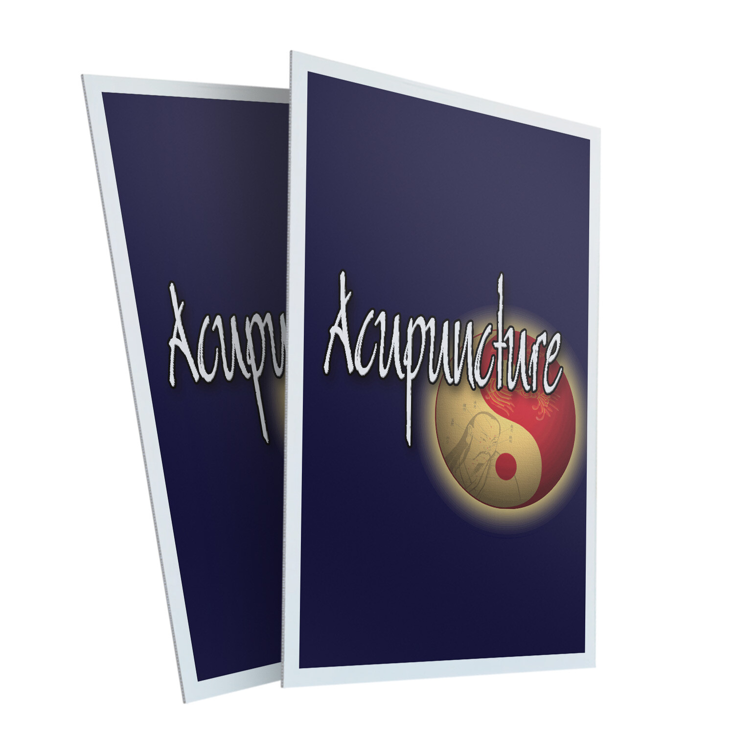 A-frame Sidewalk Acupuncture 24&Prime; x 36&Prime; Double Sided A-Frame Sidewalk Sign