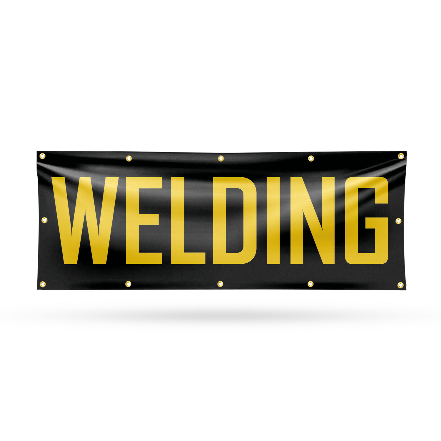 Welding 13 oz Vinyl Banner Sign with Metal Grommets Heavy-Duty Single-Sided