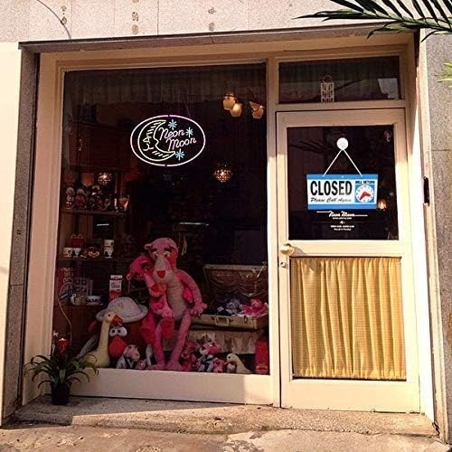 Durable Red Business Hours Sign with &lsquo;Will Return&rsquo; Clock & Easy Mounting Hooks