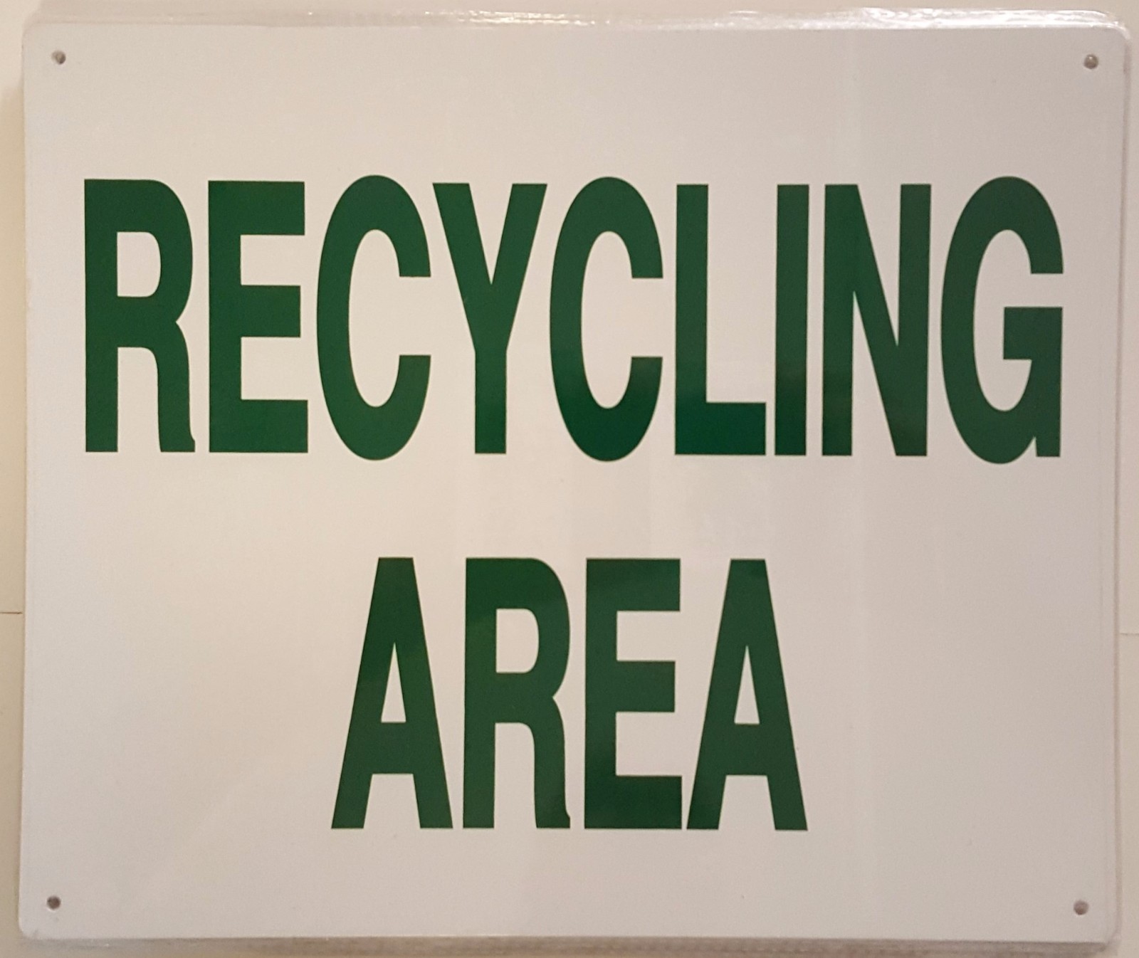 RECYCLING AREA SIGN 10×12-REF24-1027