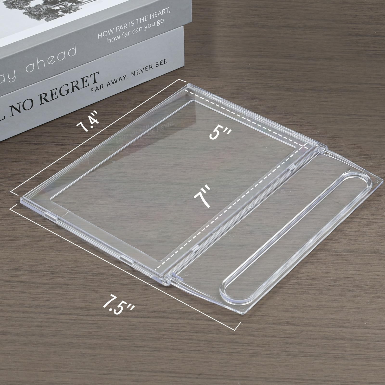 2 Pack 5×7 Inch Sign Holder Horizontal Double-Sided Usage with Swivel Base fo…