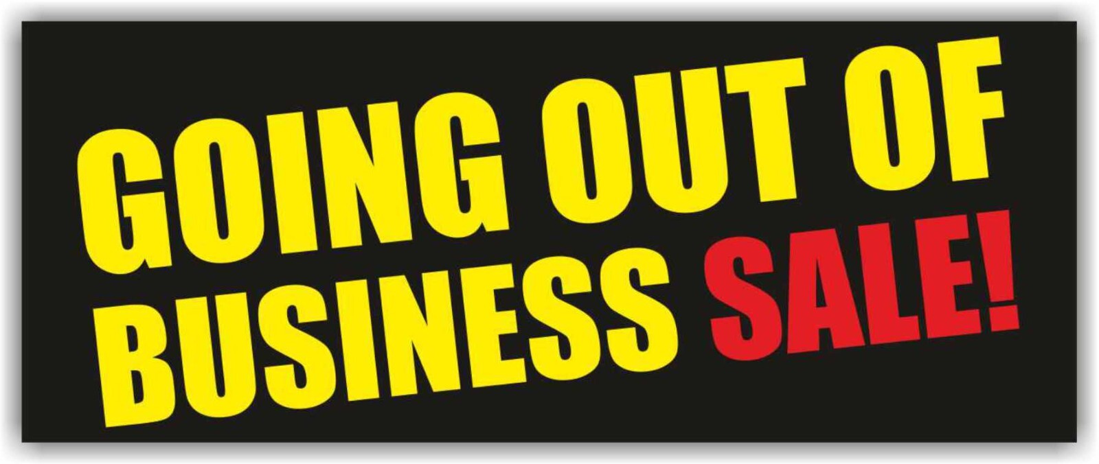 GOING OUT OF BUSINESS SALE Advertising Banner Vinyl Mesh Sign Store Closing Sale