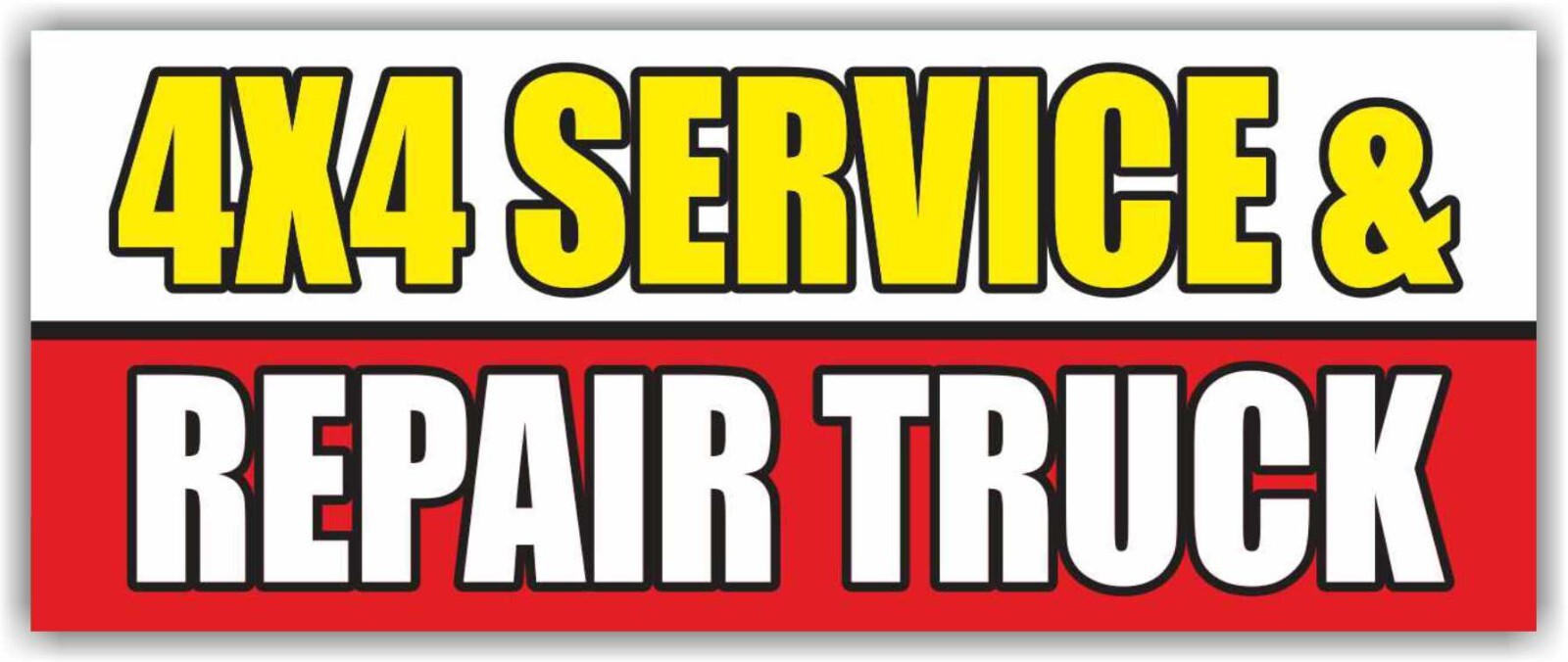 4X4 SERVICE & REPAIR TRUCK Advertising Banner Vinyl Sign mechanic check garage