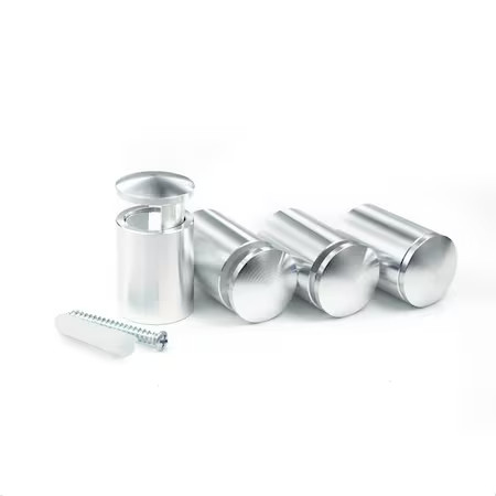SIMPLY STANDOFFS OEMK-EG075AL Complete 3/4&Prime;D Edge Grip Kit – Bright Aluminum