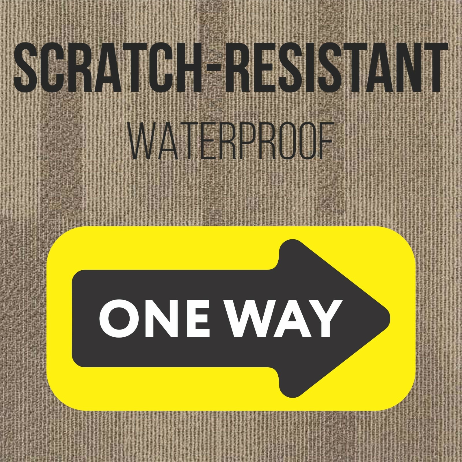 One Way Arrow Enter Floor Decal Carpet 20 Pack Wayfinding Vinyl Stickers