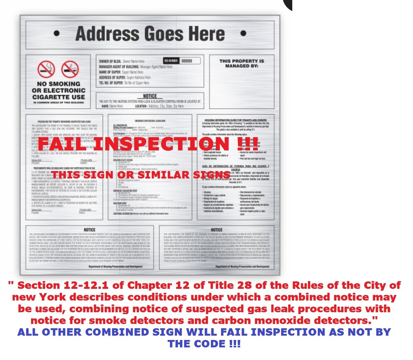 HPD Inspection Frame 6&Prime; X 9&Prime; (Heavy Duty – Aluminum)-REF24-1027