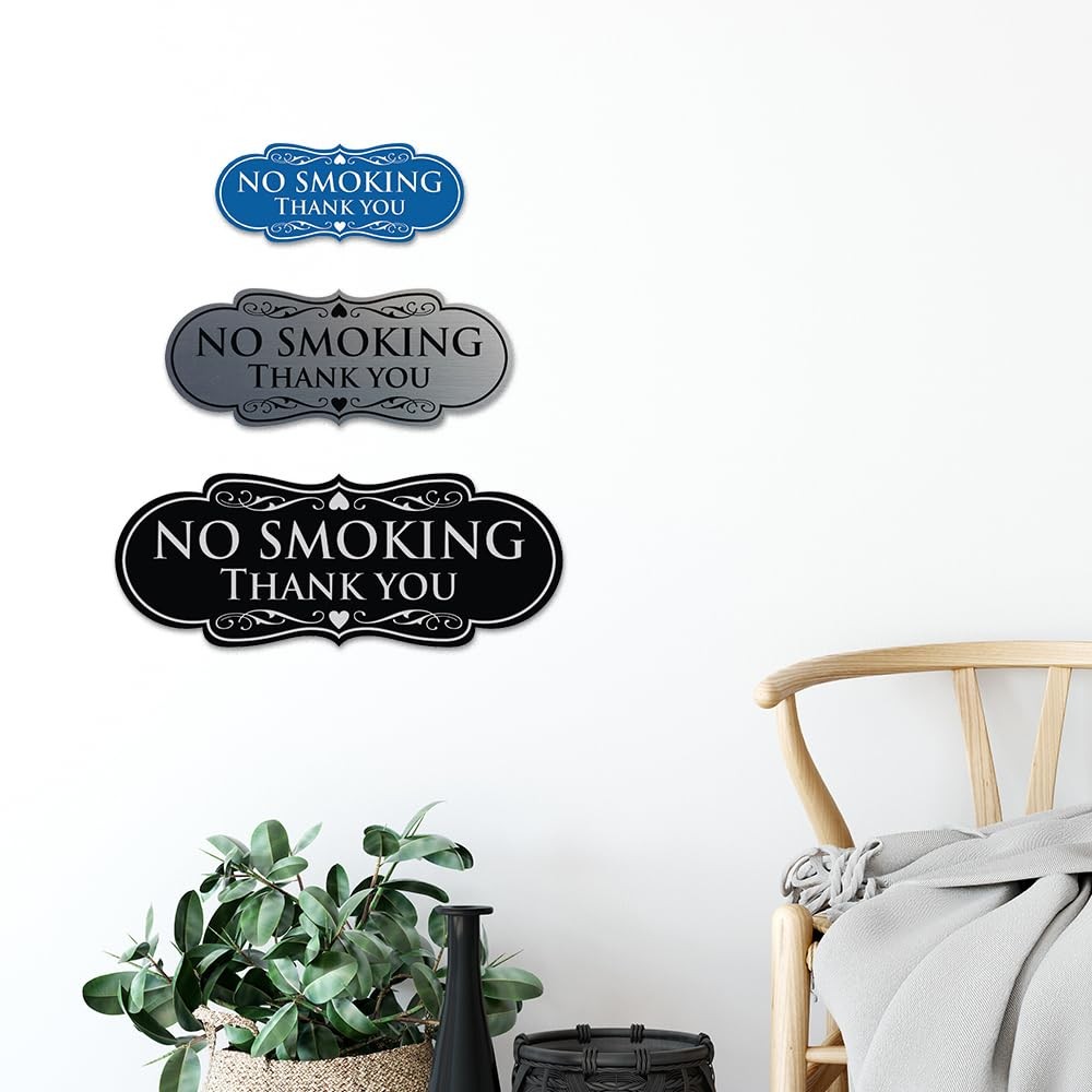 All Quality Designer No Smoking Thank You Wall Or Door Sign – Easy To Install