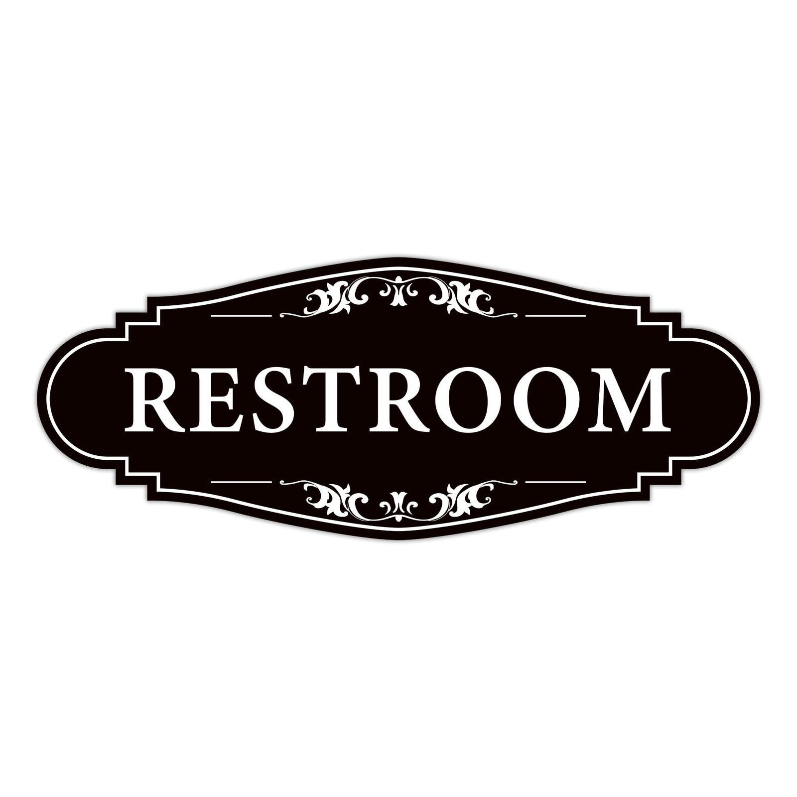 Restroom Sign for Business and Home，Self-adhesive Unisex 9IN,