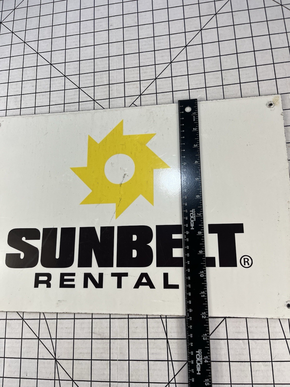 Sunbelt Rentals Alumi Core Business Industrial Sign Company Logo Tool Machinery