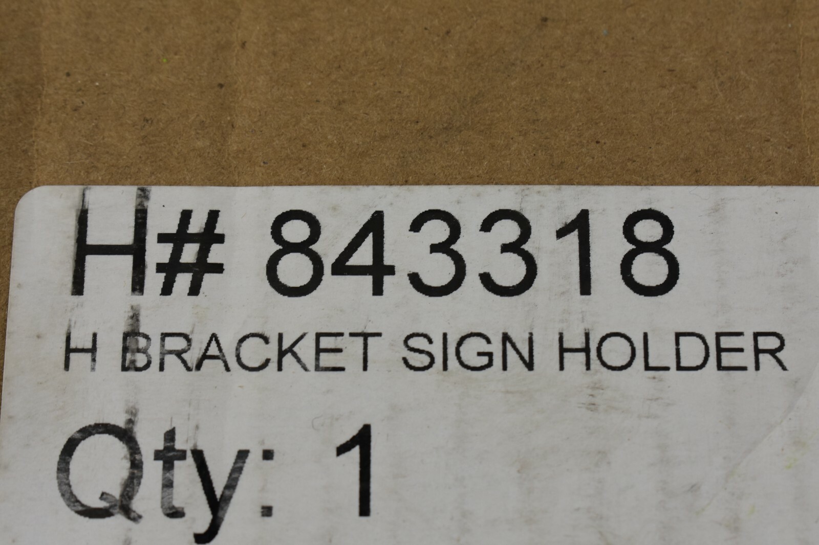 Lot Of 11 Hillman Group 843318 Silver Stainless Steel H Bracket Sign Holder 24&Prime;