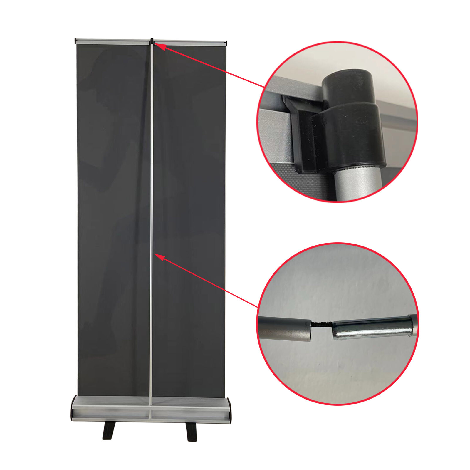 Heavy-Duty Retractable Banner Stand with Padded Canvas Bag ＋Free Printing